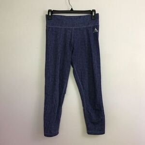 Adidas Climalite Womens Blue Sz Small Leggings Yoga Pant Stretch Capris